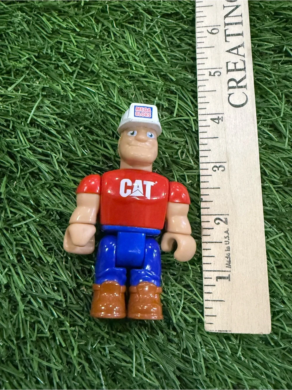 Mega Bloks CAT Construction Worker Figure